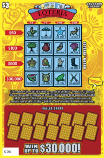 LOTERIA™ Colorado scratch-off ticket