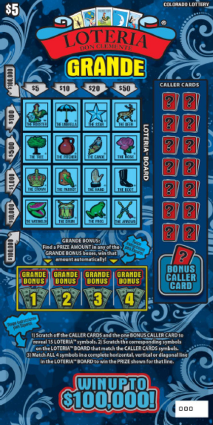 LOTERIA™ Grande Colorado scratch-off ticket