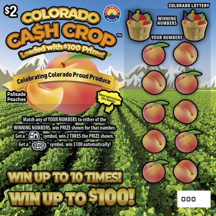 COLORADO CA$H CROP™ Colorado scratch-off ticket