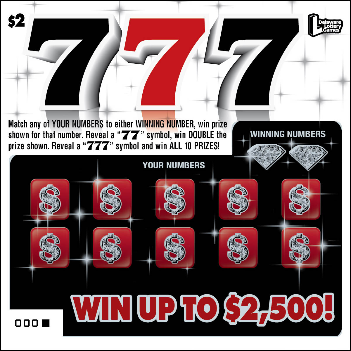 777 Delaware scratch-off ticket