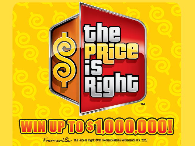 THE PRICE IS RIGHT Florida scratch-off ticket