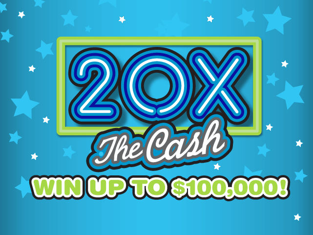 20X THE CASH Florida scratch-off ticket