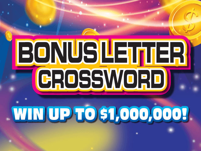 BONUS LETTER CROSSWORD Florida scratch-off ticket