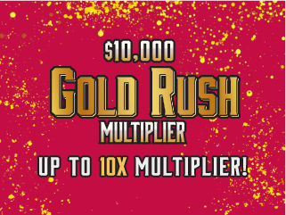 $10K GOLD RUSH MULTIPLIER Florida scratch-off ticket