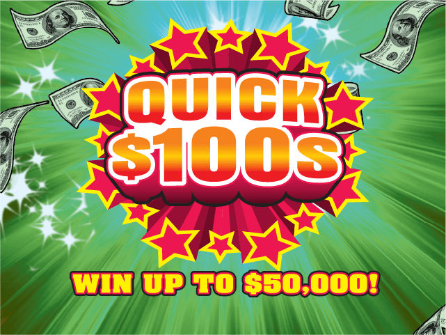 QUICK $100S Florida scratch-off ticket