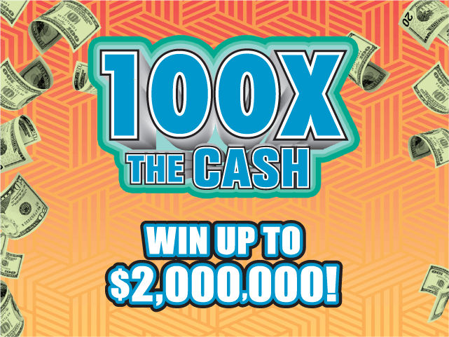 100X THE CASH Florida scratch-off ticket