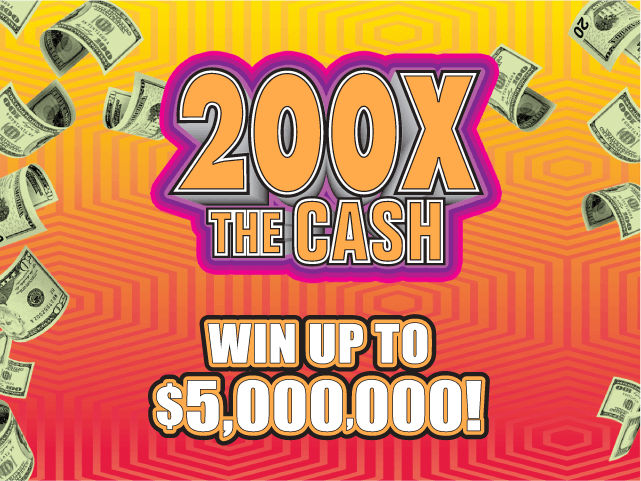 200X THE CASH Florida scratch-off ticket