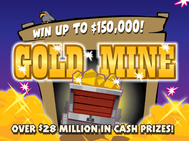 GOLD MINE Florida scratch-off ticket