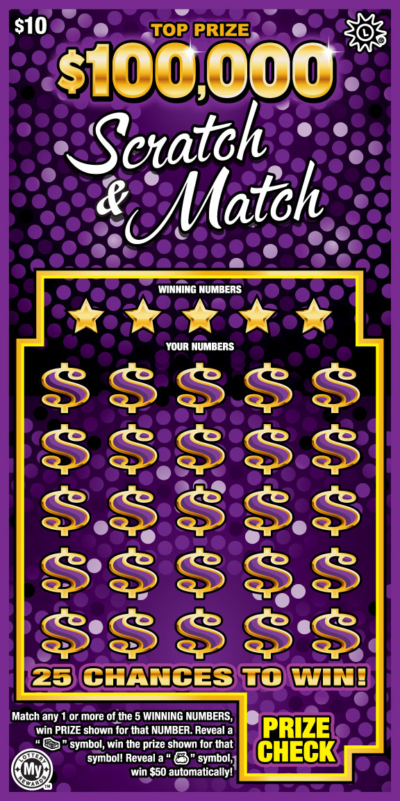 Scratch &amp; Match Maryland scratch-off ticket