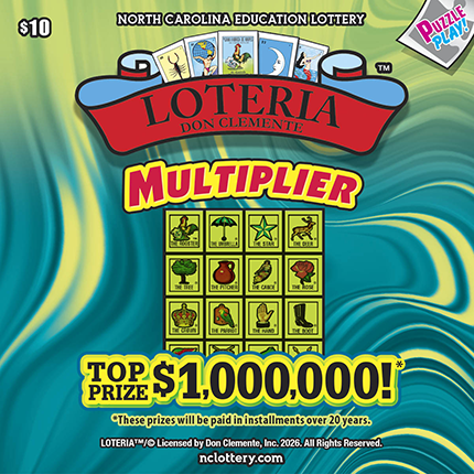 LOTERIA™ MULTIPLIER North Carolina scratch-off ticket