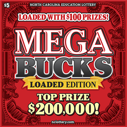 Mega Bucks North Carolina scratch-off ticket