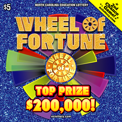 Wheel of Fortune North Carolina scratch-off ticket
