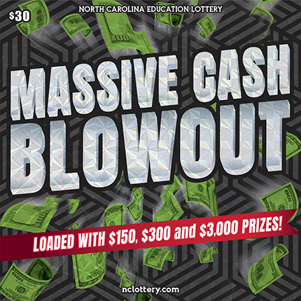 Massive Cash Blowout North Carolina scratch-off ticket