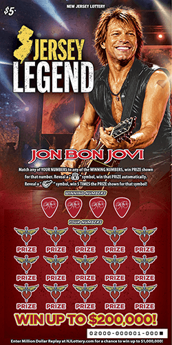 Jersey Legend New Jersey scratch-off ticket