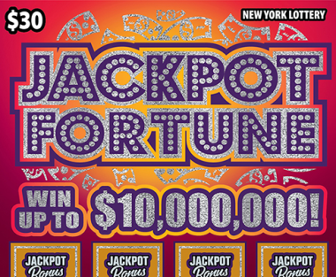 JACKPOT FORTUNE New York scratch-off ticket