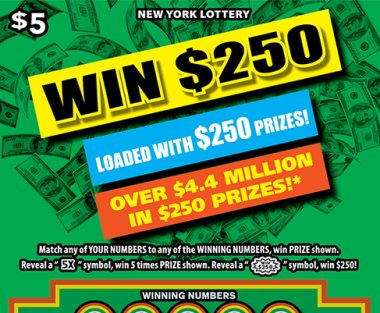 WIN $250 New York scratch-off ticket