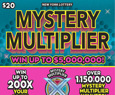 MYSTERY MULTIPLIER New York scratch-off ticket