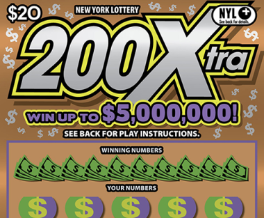 200Xtra New York scratch-off ticket
