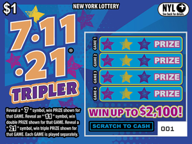 7-11-21 TRIPLER New York scratch-off ticket