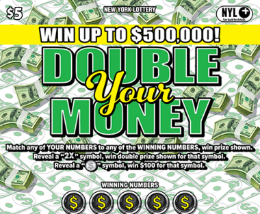 DOUBLE YOUR MONEY New York scratch-off ticket