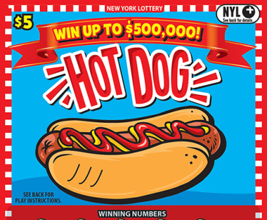 HOT DOG! New York scratch-off ticket