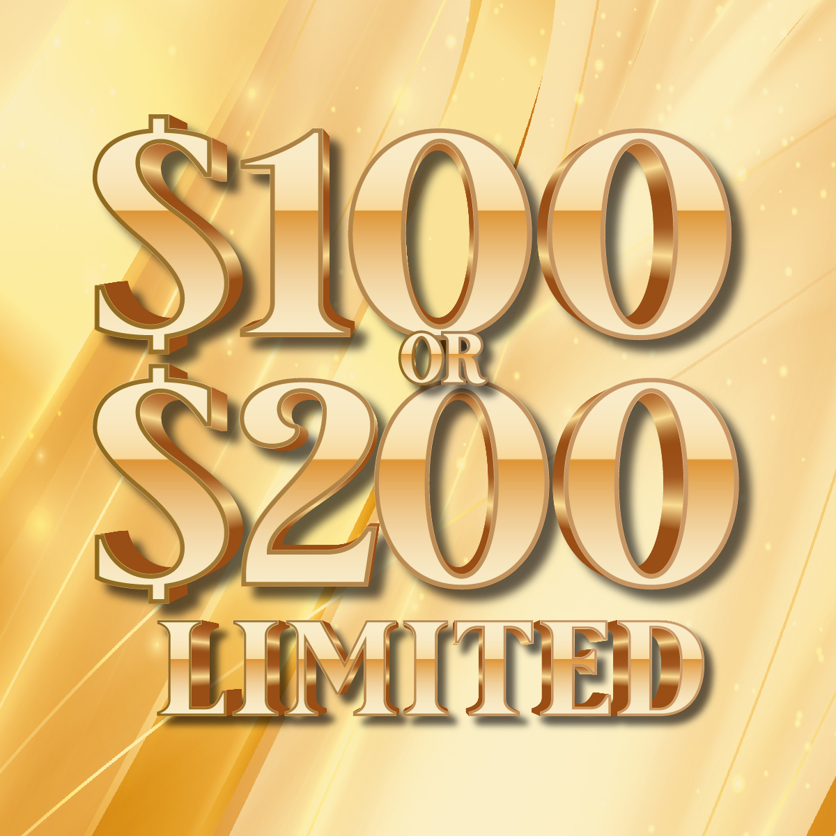 $100 Or $200 Limited Oregon scratch-off ticket