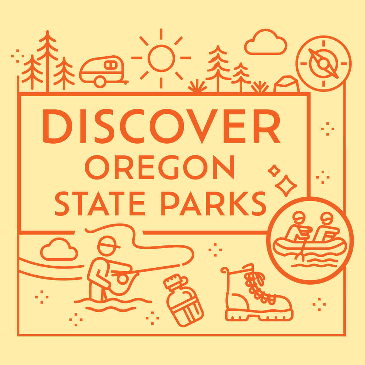 Discover Oregon State Parks Oregon scratch-off ticket