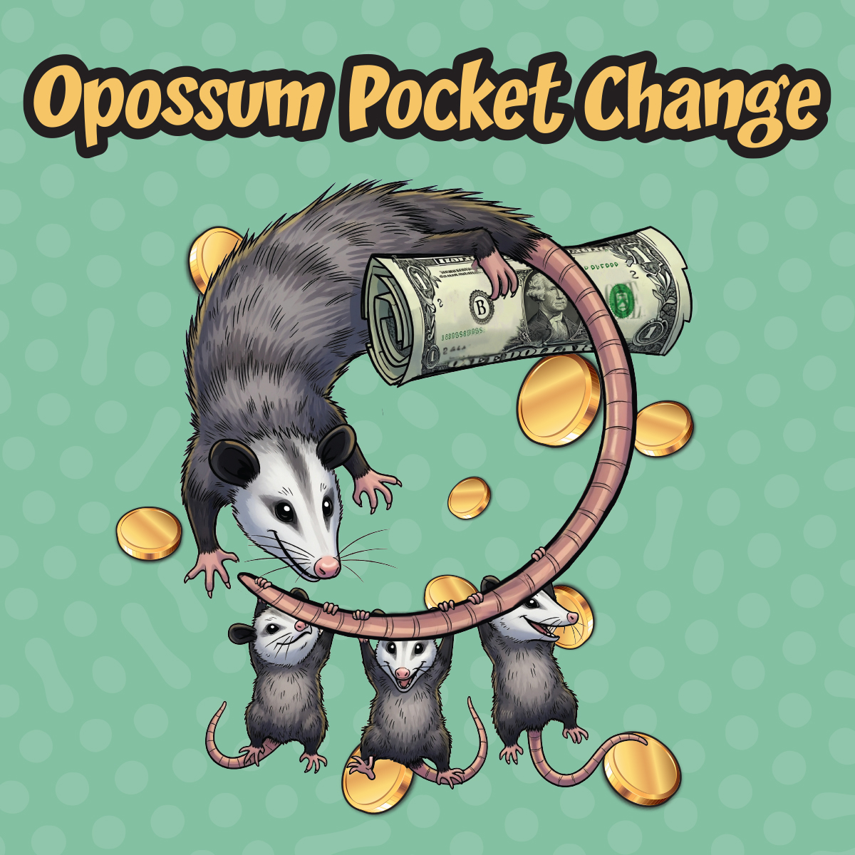 Opossum Pocket Change Oregon scratch-off ticket