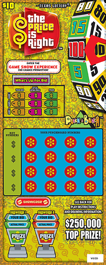 The Price is Right™ Texas scratch-off ticket