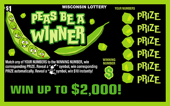 VEGGIE CASH Wisconsin scratch-off ticket