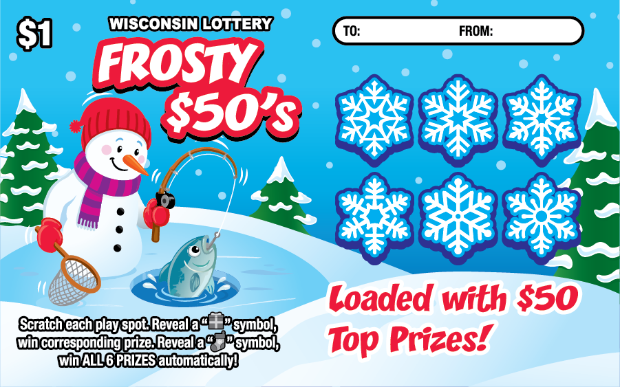 FROSTY 50S Wisconsin scratch-off ticket